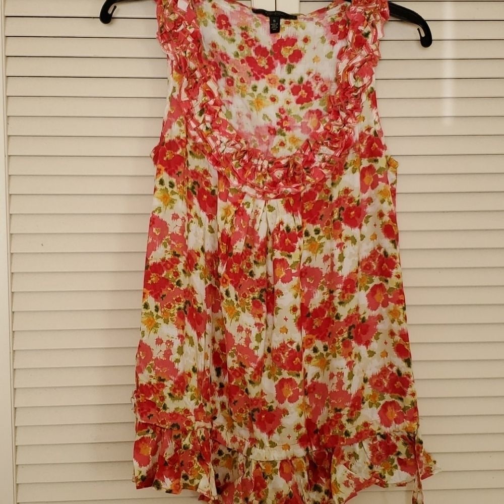 jESSICA SIMPSON floral rayon blouse